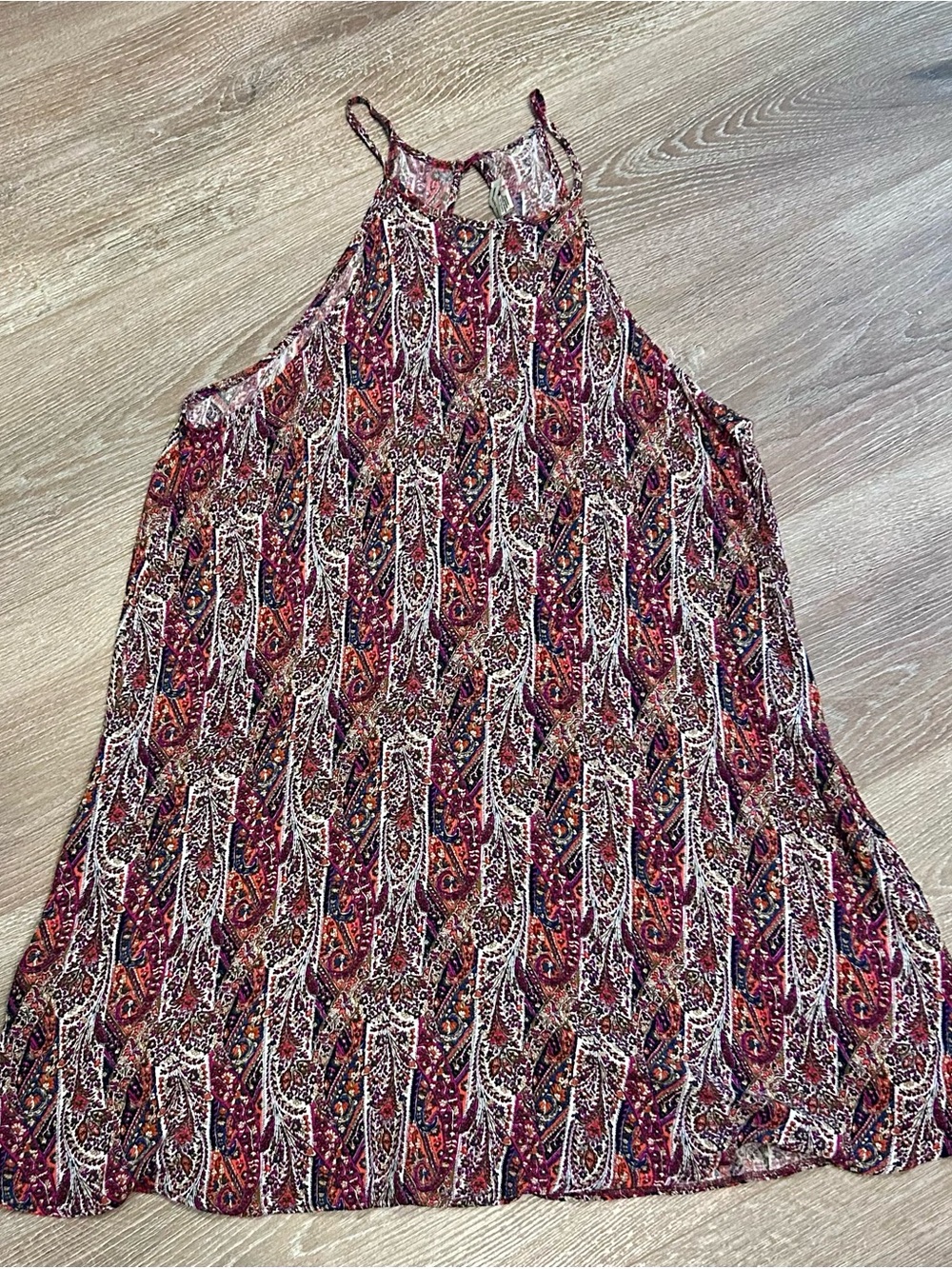 American Eagle Outfitters Paisley Tunic - Pink, Orange, Blue
